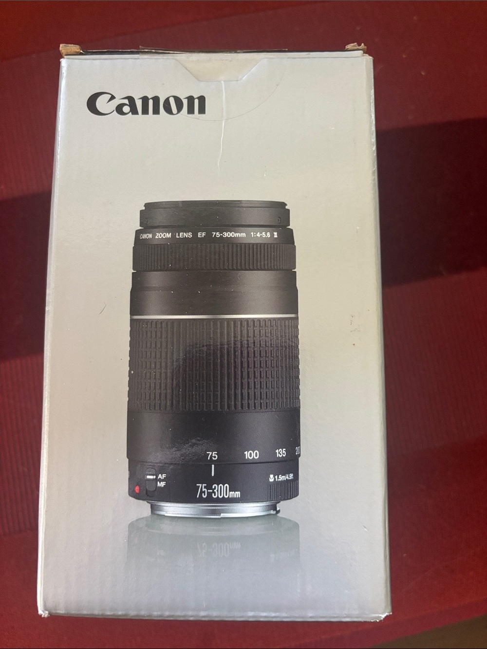 Canon Black 75-300mm Zoom Lens (Boxed Image)